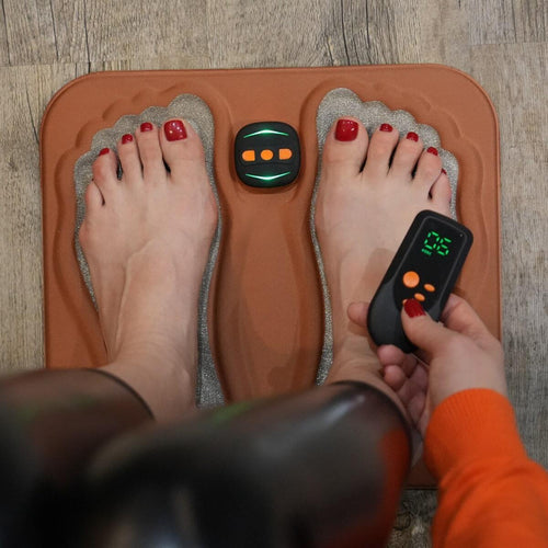 Foot Nerve Stimulation Pad with Remote Control and Copper Wire Technology