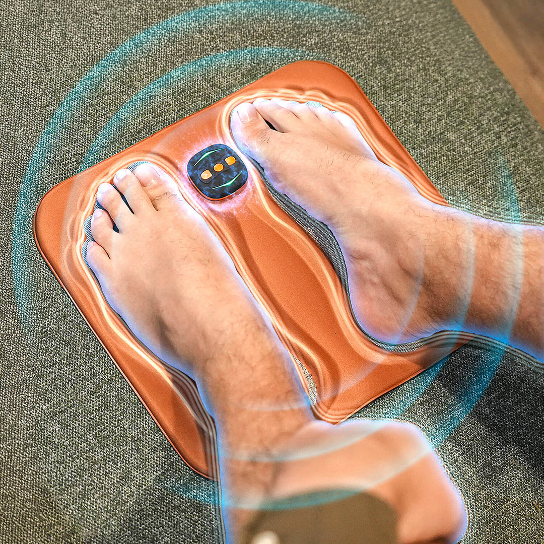 Foot Nerve Stimulation Pad with Remote Control and Copper Wire Technology