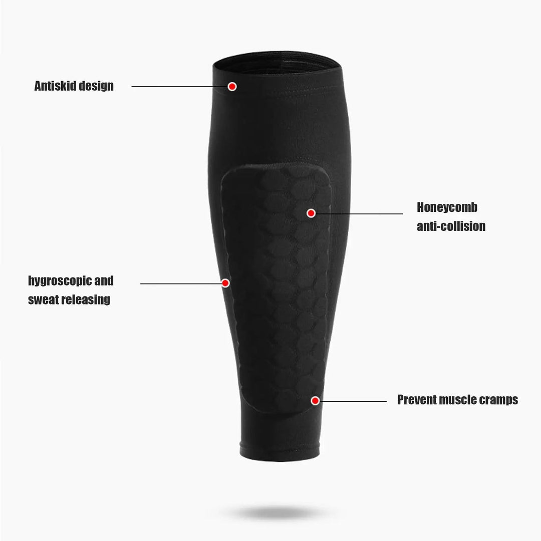 Honeycomb Compression Shin Guard – Premium Protection for Soccer and Sports