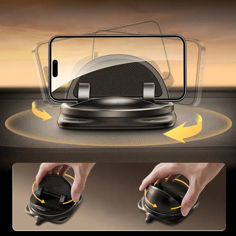 Universal 360 Degree Rotating Car Phone Mount - Dashboard & Air Vent Compatible