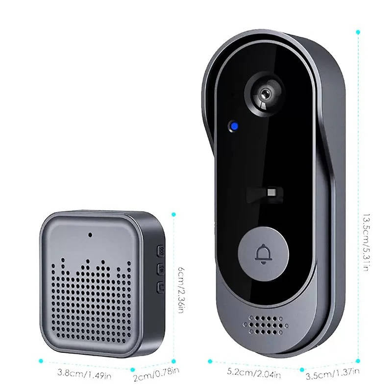 Smart Wireless Video Doorbell with Motion Detection and Night Vision