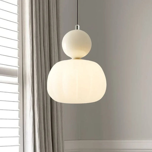 Art Deco Pendant Lamp in Cream Shade – Style and Elegance