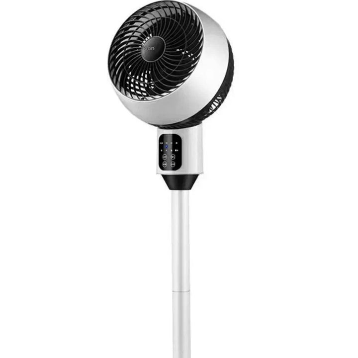 Compact Oscillating Standing Fan with Timer - Quiet 45W Air Circulation