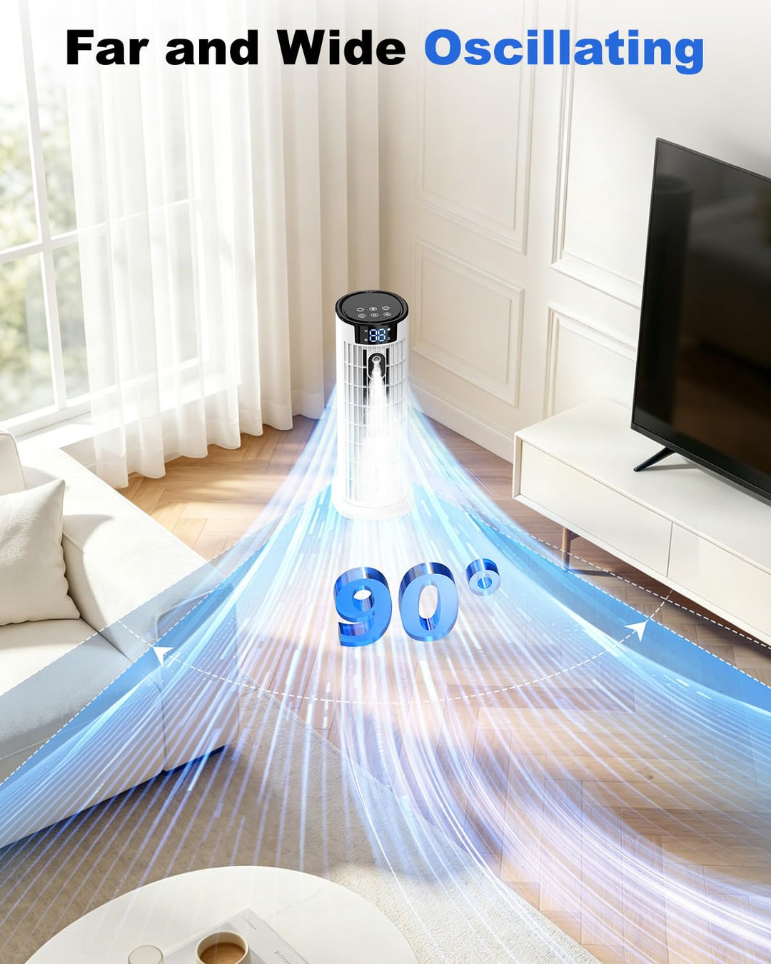 CoolComfort 4-in-1 Evaporative Air Cooler with Remote Control and Timer