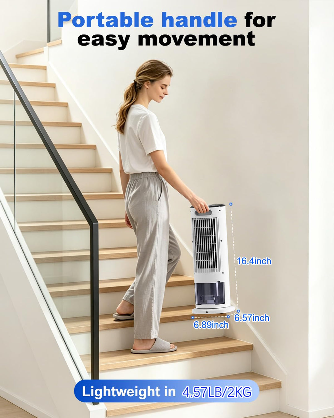 CoolComfort 4-in-1 Evaporative Air Cooler with Remote Control and Timer