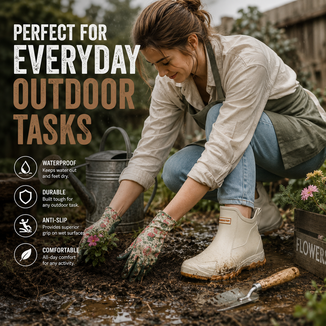 Durable Outdoor Boots Slip-Resistant Sole