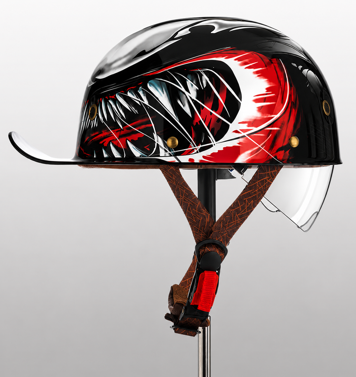 Urban Commuter Half-Shell Motorcycle Helmet with DOT & ECE Certification
