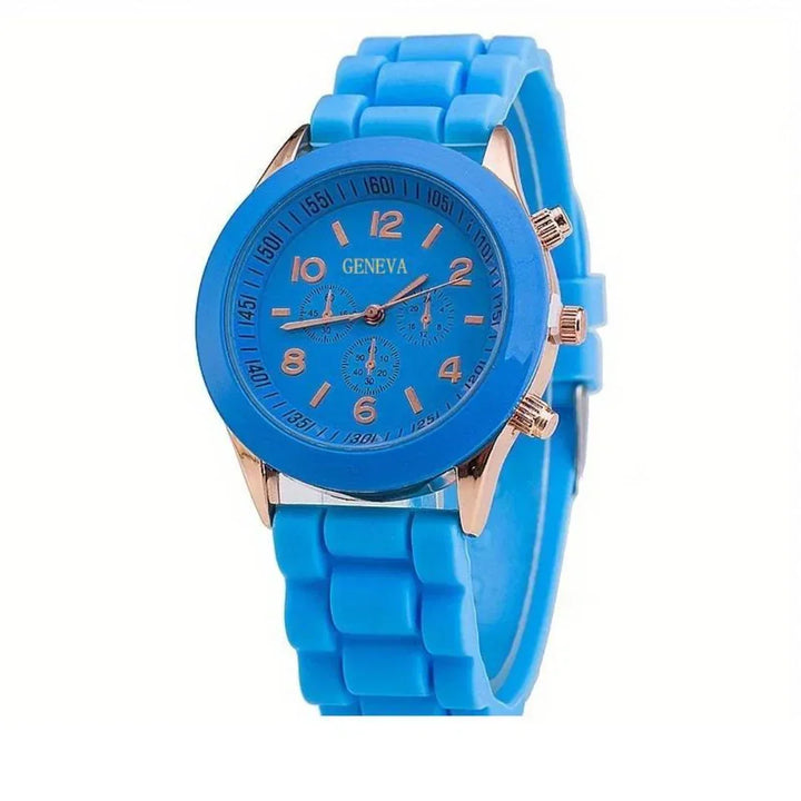 Everyday Silicone Quartz Watch - Lightweight Casual Timepiece