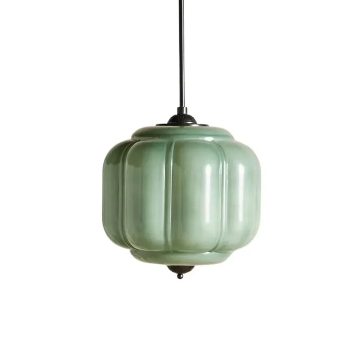 Lumi Vintage Milk Glass Oiled Brass Eloise Pendant Light
