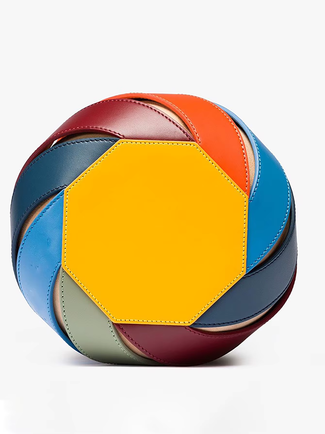 Soleil – Round Colorblock Top Handle Handbag