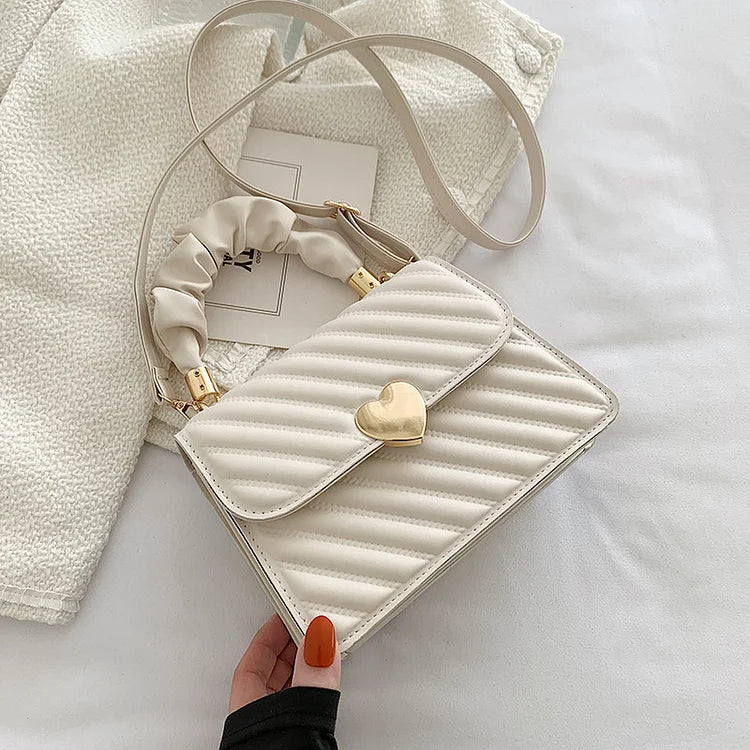 Lena – Mini Quilted Crossbody Bag, Small Shoulder Bag