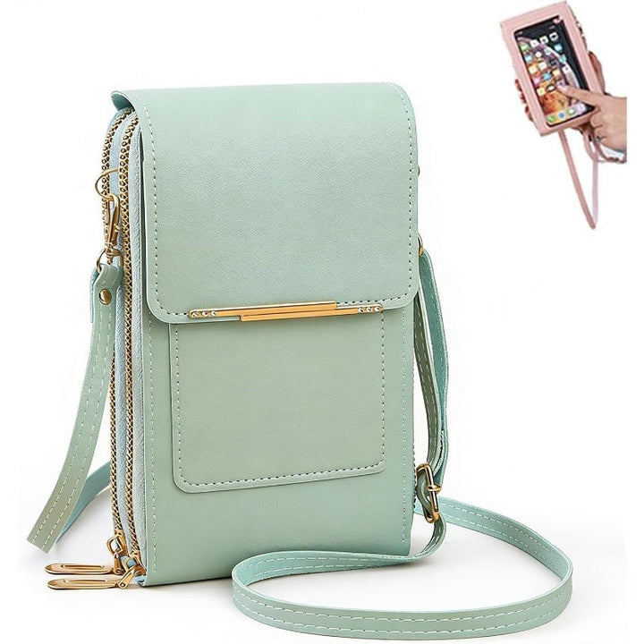 Premium RFID-Blocking Crossbody Phone Wallet with Waterproof Pocket for Phones Up to 6.7"