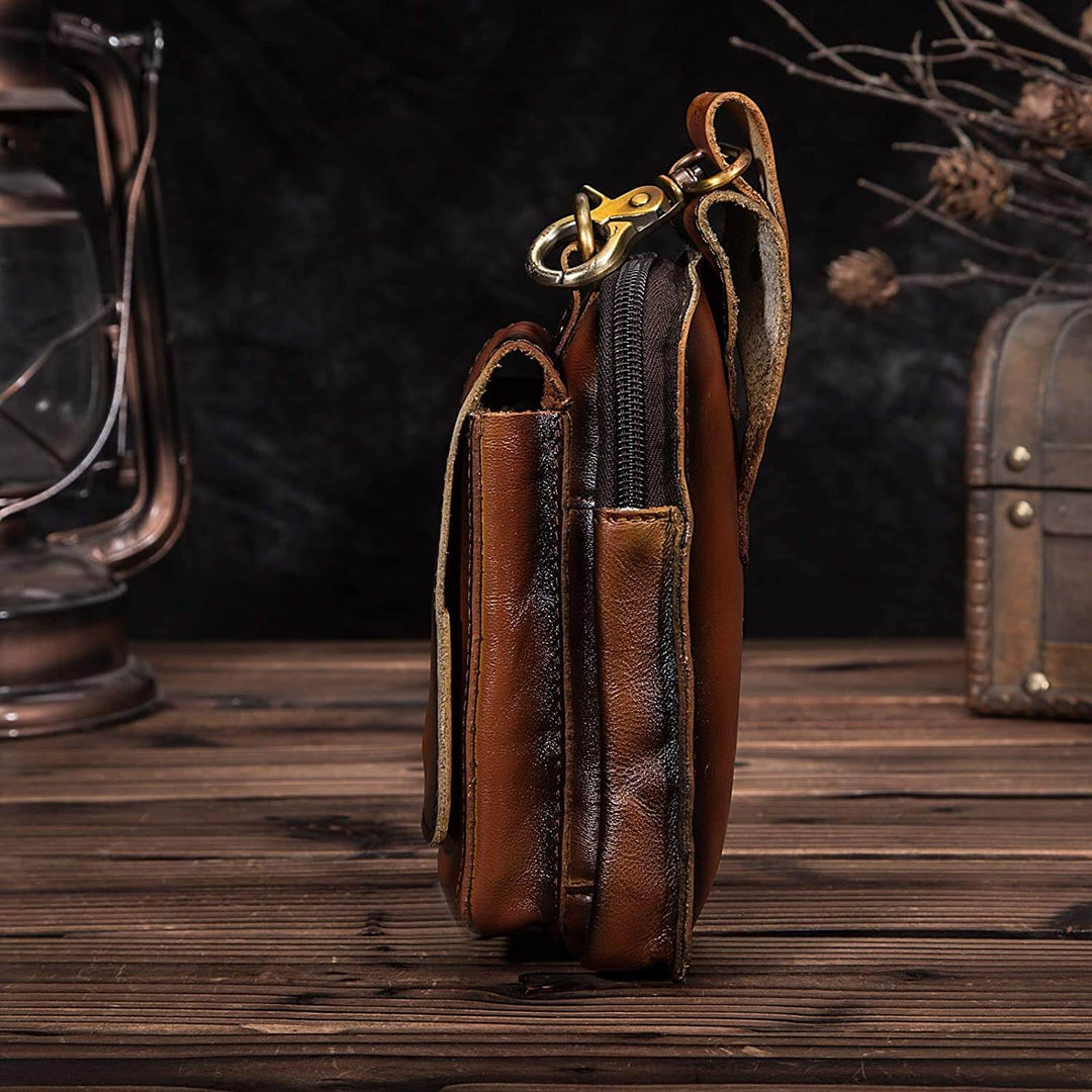 HideTrail Genuine Leather Waist Pack Belt Bag for Everyday Carry