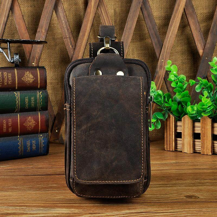 HideTrail Genuine Leather Waist Pack Belt Bag for Everyday Carry