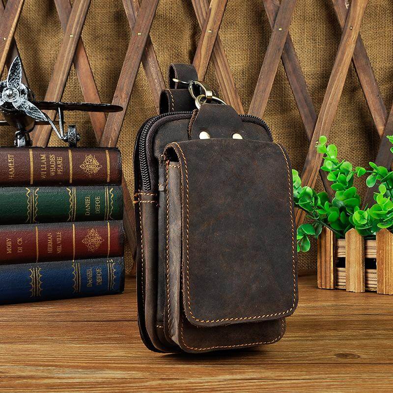 HideTrail Genuine Leather Waist Pack Belt Bag for Everyday Carry