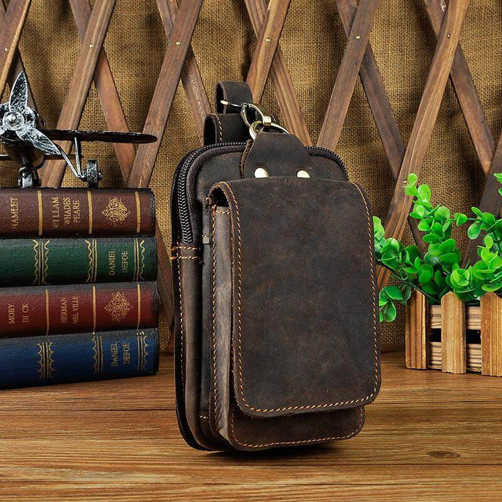 HideTrail Genuine Leather Waist Pack Belt Bag for Everyday Carry