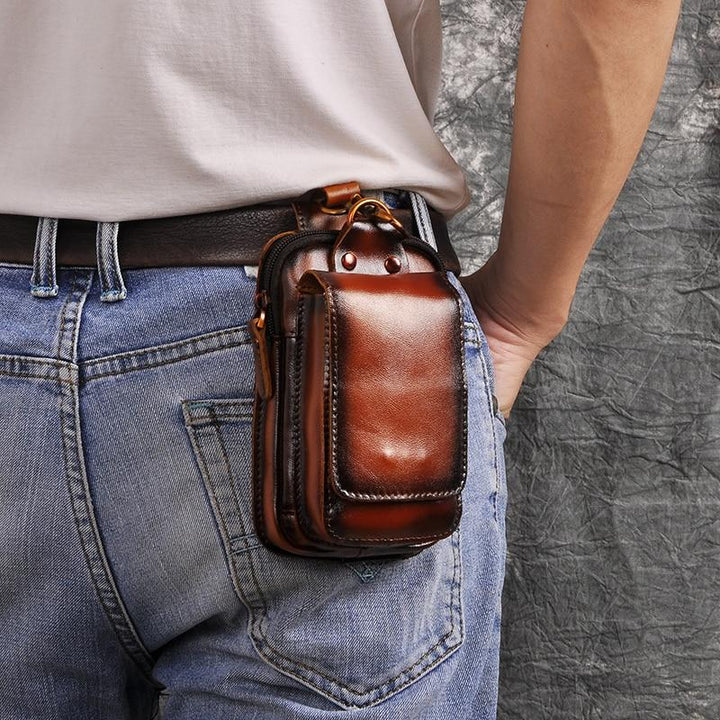 HideTrail Genuine Leather Waist Pack Belt Bag for Everyday Carry