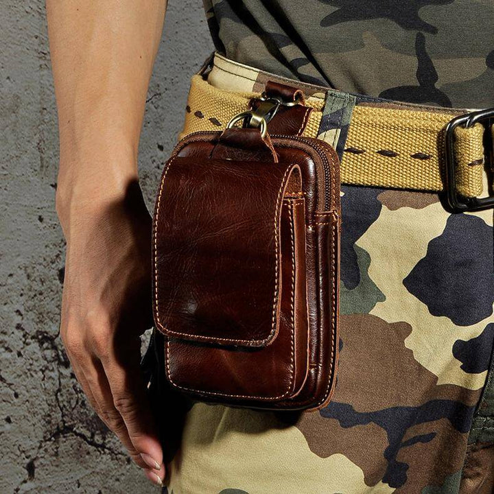 HideTrail Genuine Leather Waist Pack Belt Bag for Everyday Carry