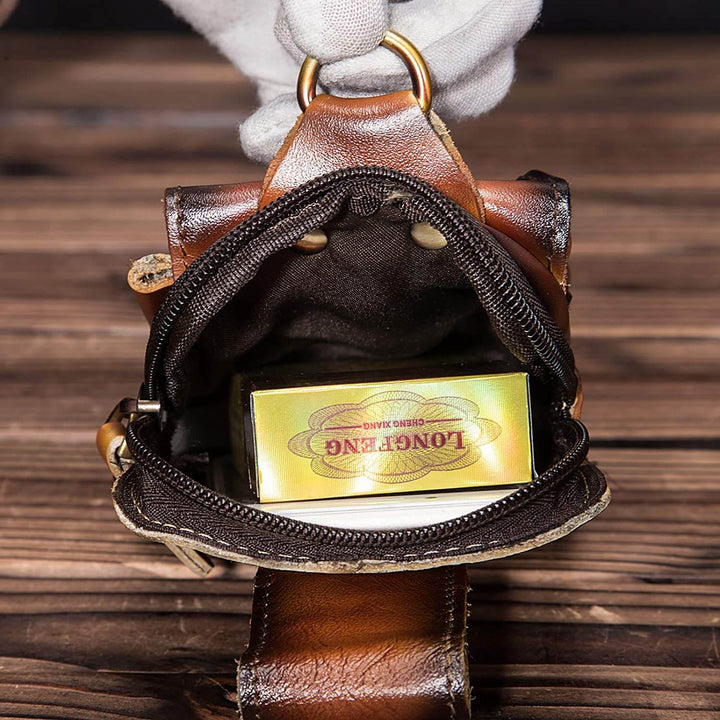 HideTrail Genuine Leather Waist Pack Belt Bag for Everyday Carry
