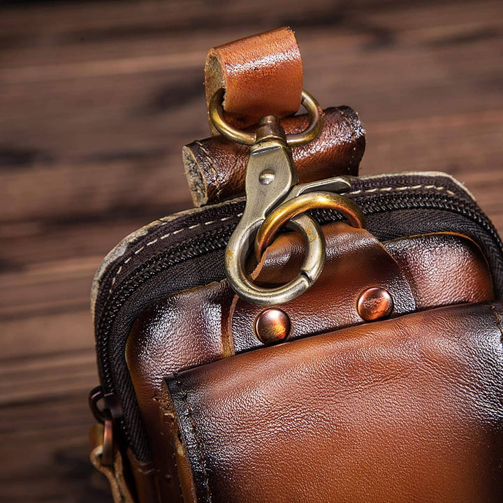 HideTrail Genuine Leather Waist Pack Belt Bag for Everyday Carry