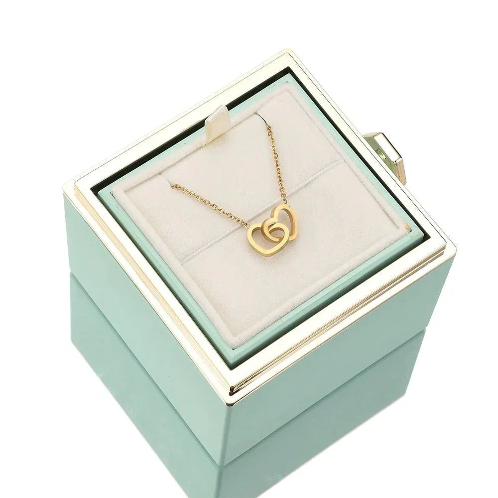 Eternal Rose Box - Personalized Necklace