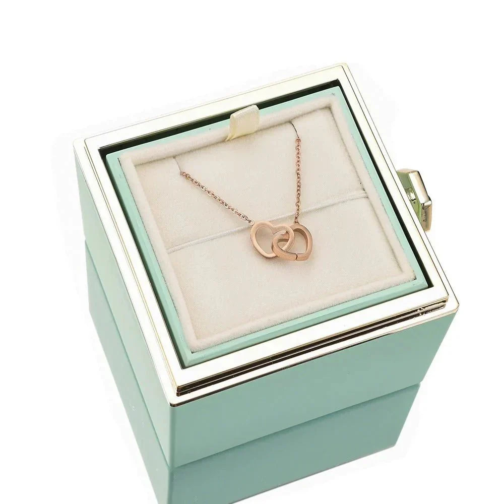 Eternal Rose Box - Personalized Necklace
