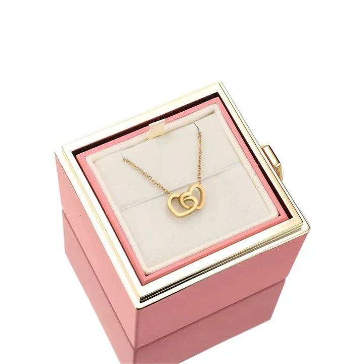 Eternal Rose Box - Personalized Necklace
