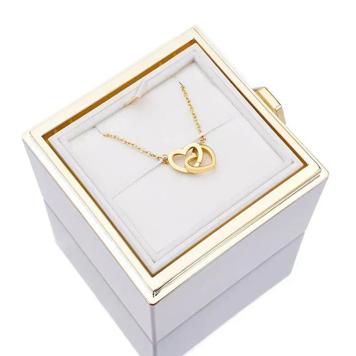 Eternal Rose Box - Personalized Necklace