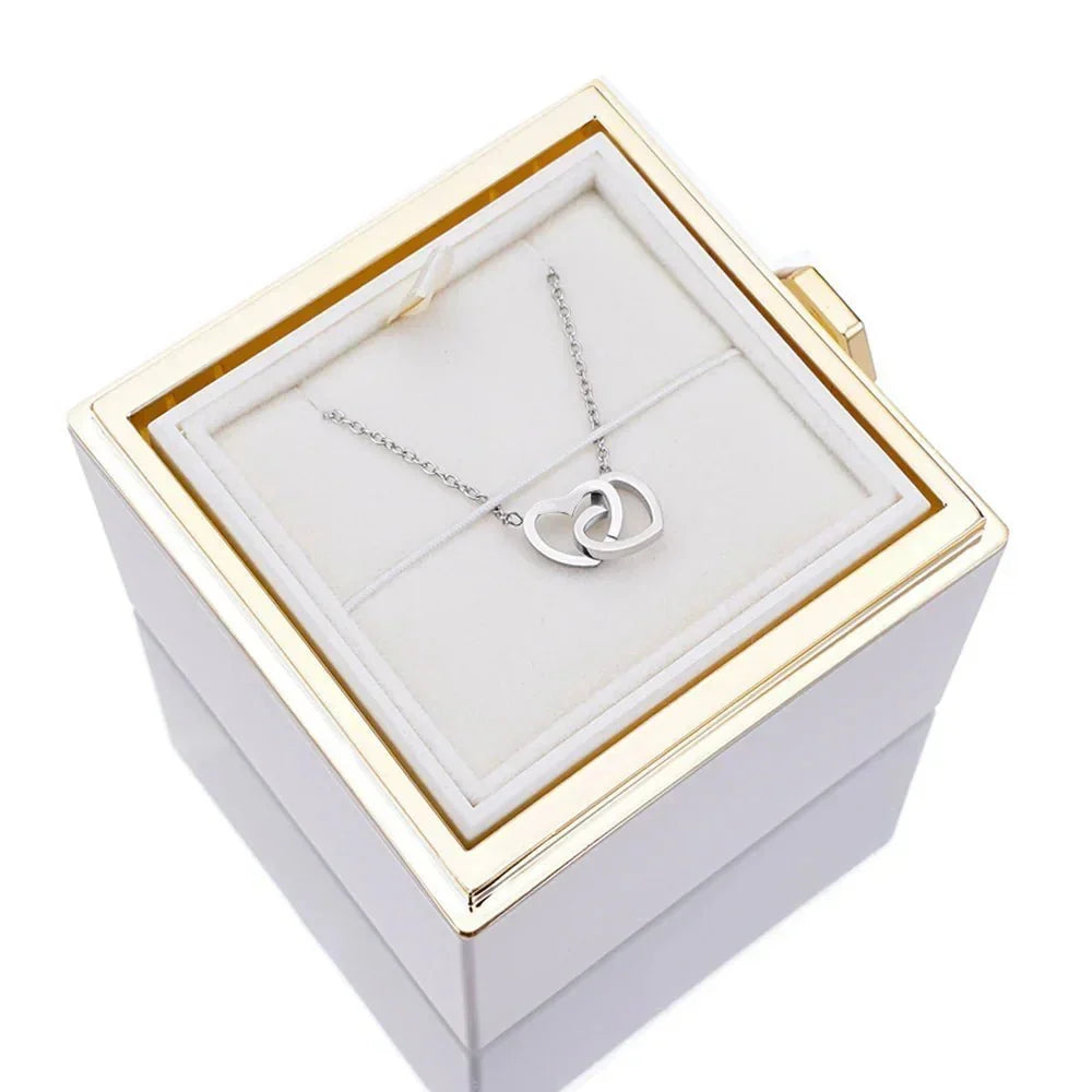 Eternal Rose Box - Personalized Necklace