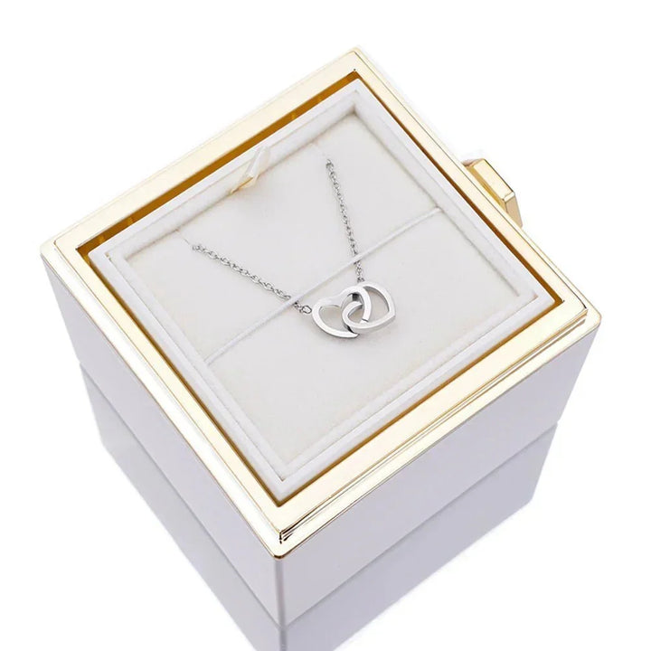 Eternal Rose Box - Personalized Necklace
