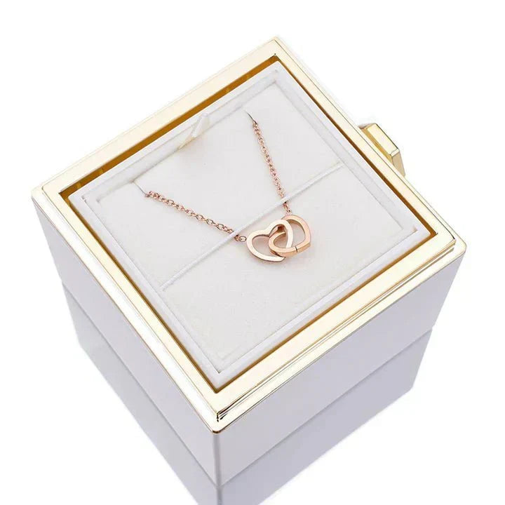 Eternal Rose Box - Personalized Necklace
