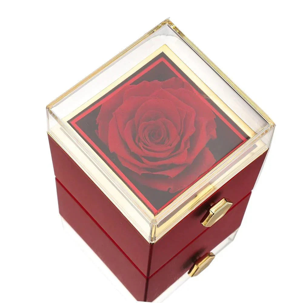 Eternal Rose Box - Personalized Necklace
