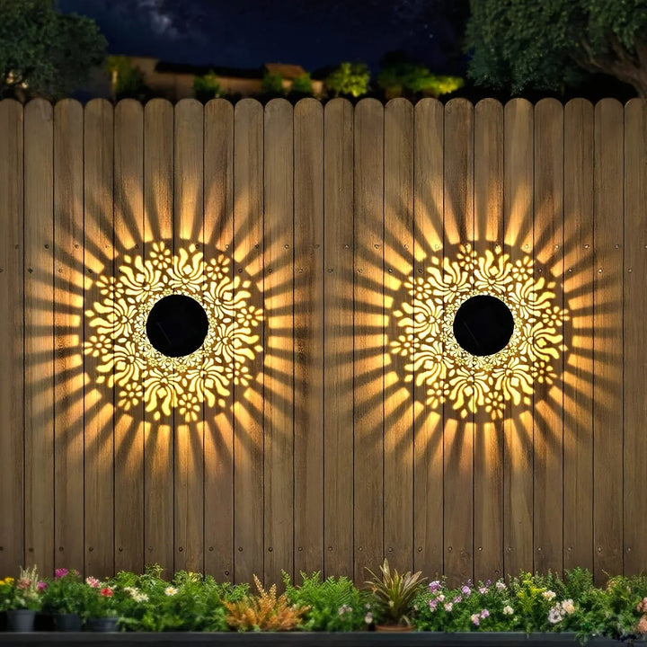 1+1 FREE | NachtBlüte™ | Solar Wall Lamps – Warm Shadow Light Without Electricity