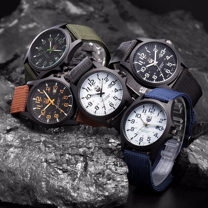 Military Style Waterproof Analog Wristwatch