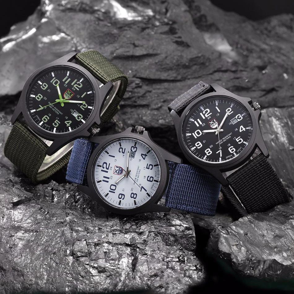 Military Style Waterproof Analog Wristwatch