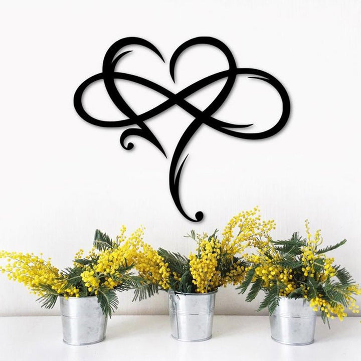 Eternal Love Wall Decor in Stainless Steel for the Home