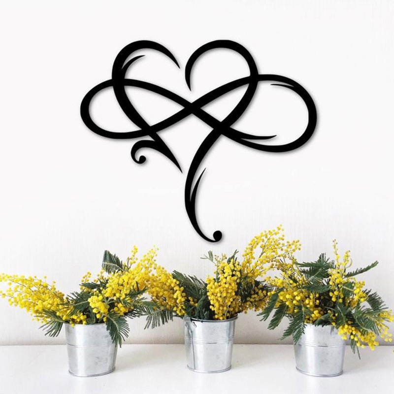 Eternal Love Wall Decor in Stainless Steel for the Home