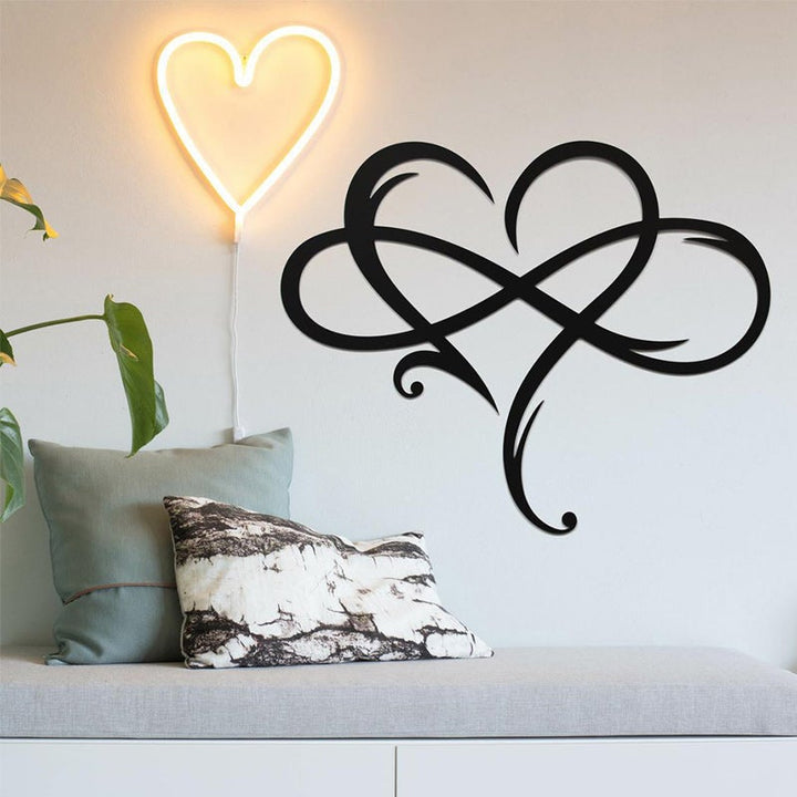 Eternal Love Wall Decor in Stainless Steel for the Home