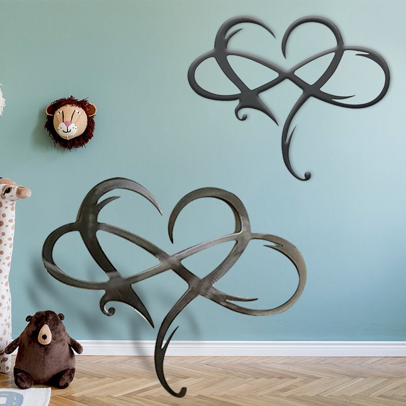 Eternal Love Wall Decor in Stainless Steel for the Home