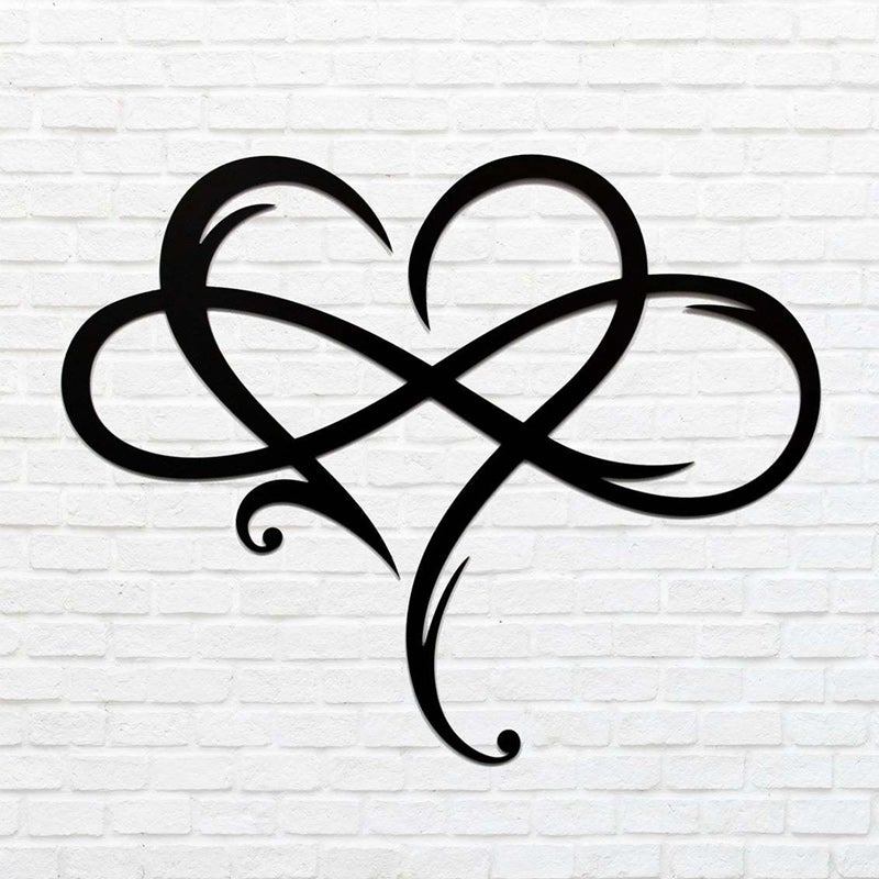 Eternal Love Wall Decor in Stainless Steel for the Home
