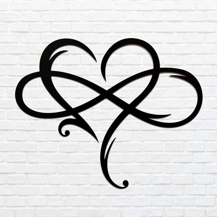Eternal Love Wall Decor in Stainless Steel for the Home