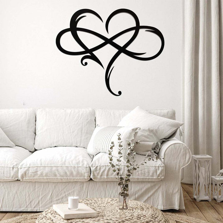 Eternal Love Wall Decor in Stainless Steel for the Home