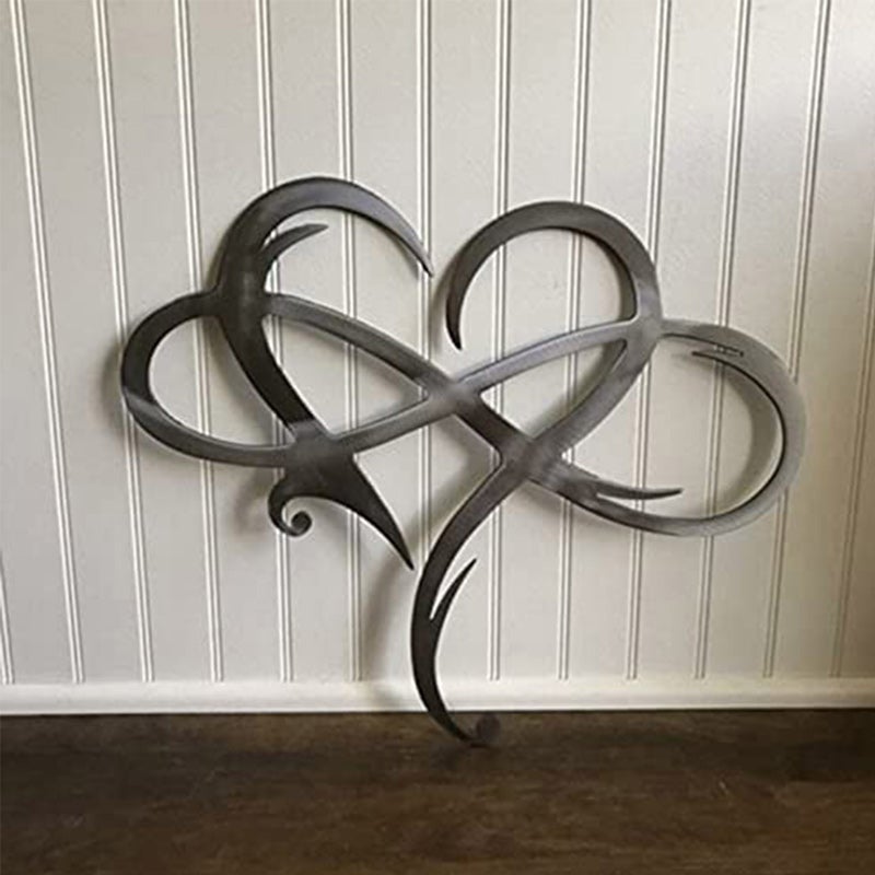 Eternal Love Wall Decor in Stainless Steel for the Home
