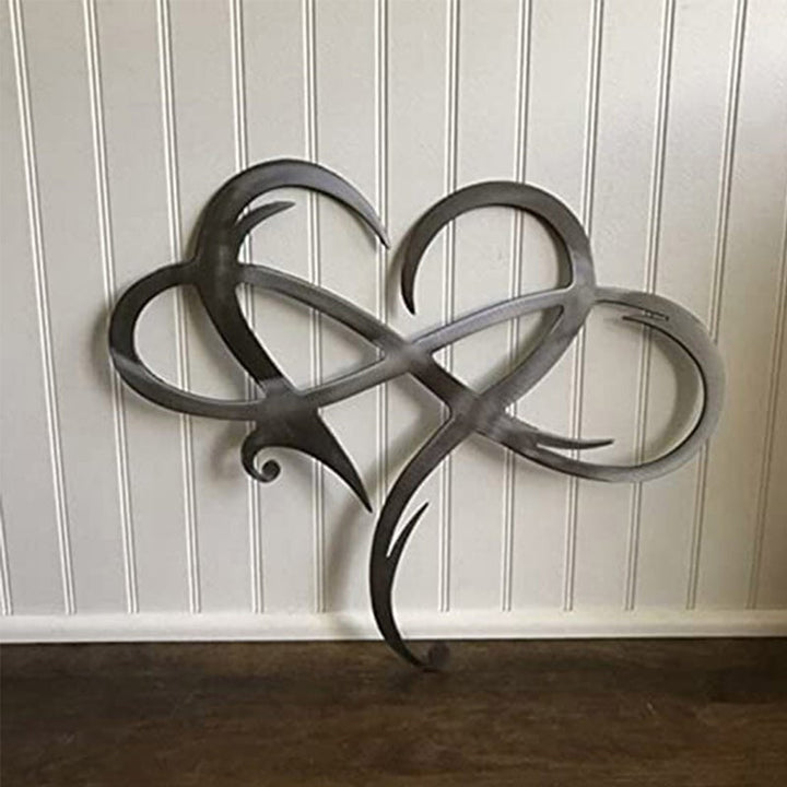 Eternal Love Wall Decor in Stainless Steel for the Home