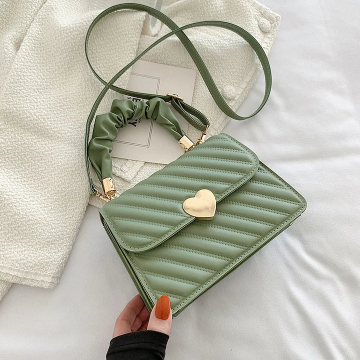 Lena – Mini Quilted Crossbody Bag, Small Shoulder Bag