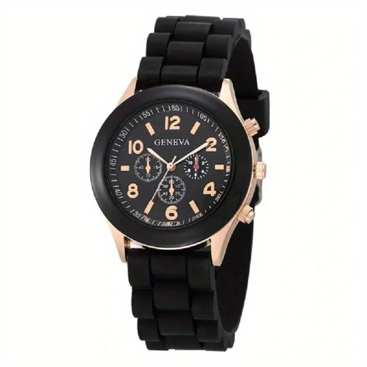 Everyday Silicone Quartz Watch - Lightweight Casual Timepiece