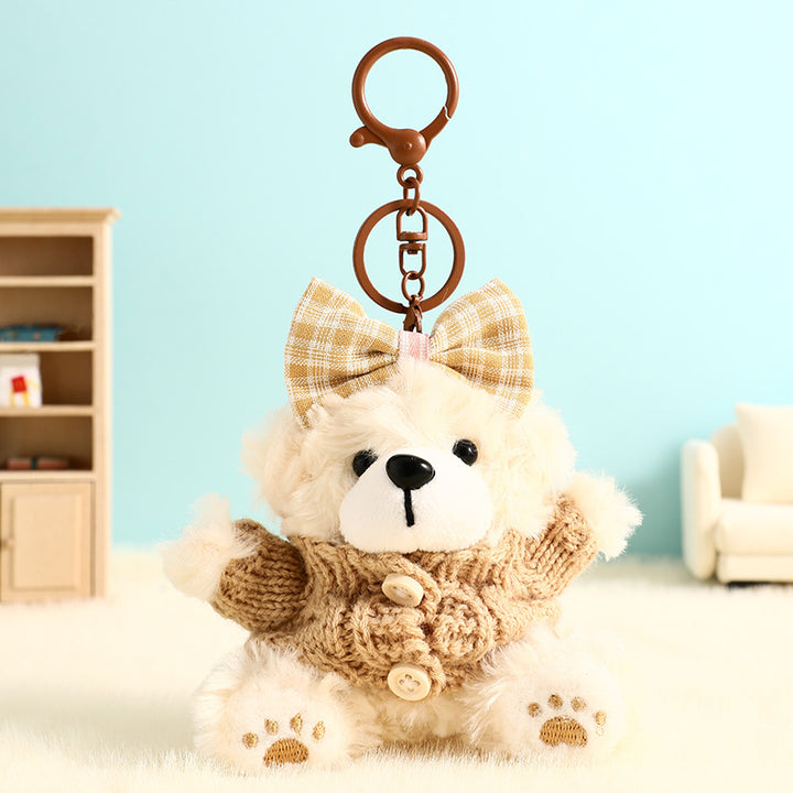 Teddy – Plush Bear Bag Charm, Cute Keychain Accessory