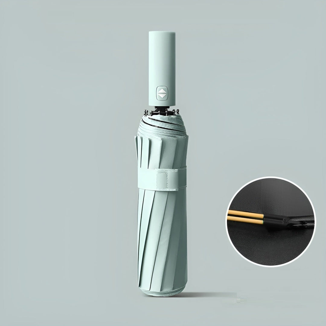 All-Weather Auto-Open Compact Umbrella with UV Protection
