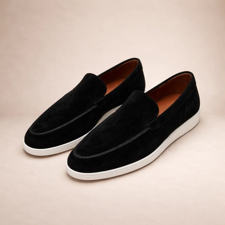 Casual loafers Men Regular Fit Leather Upper Slip-On Model