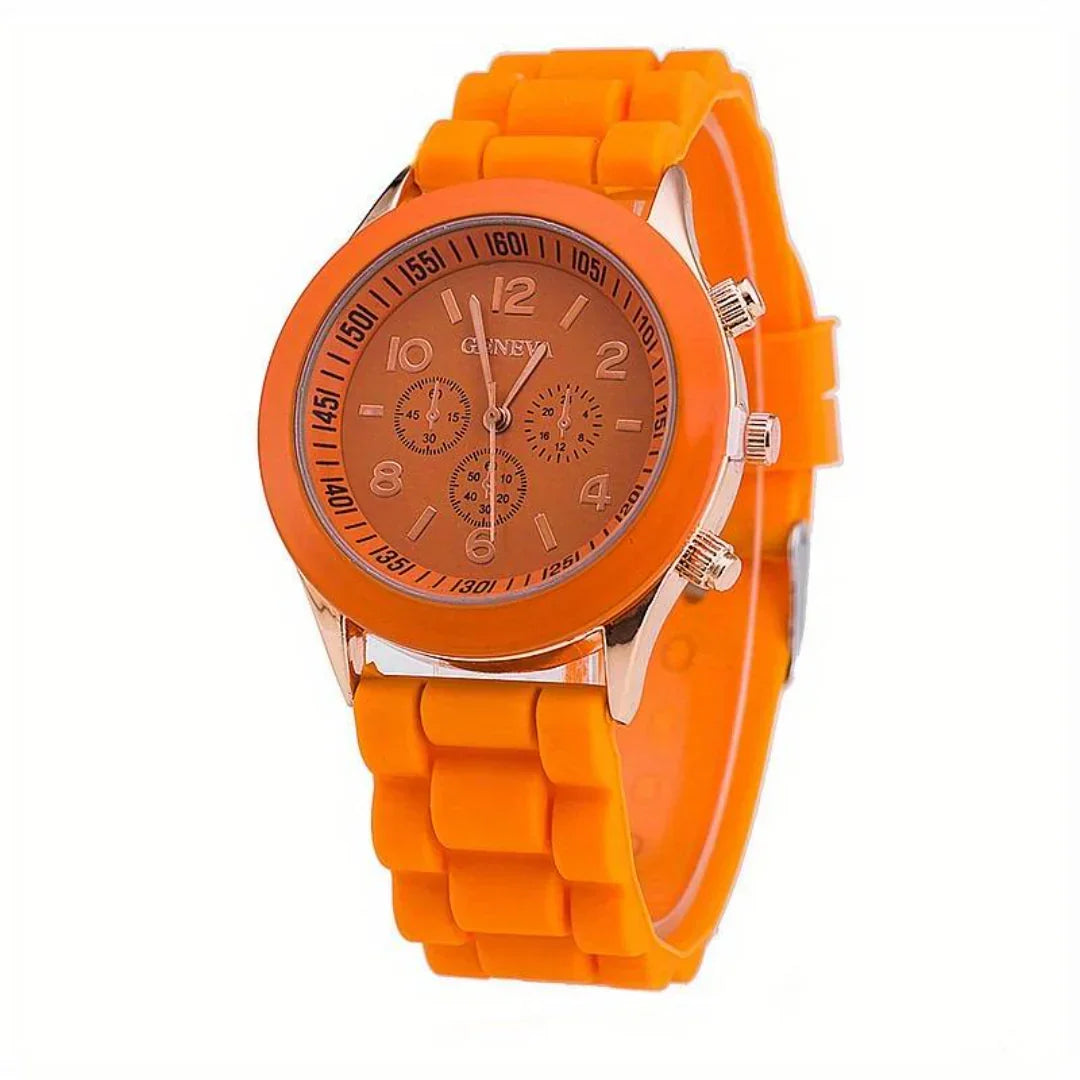 Everyday Silicone Quartz Watch - Lightweight Casual Timepiece